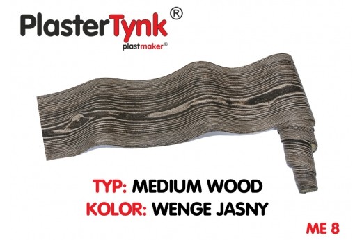 Elastyczna deska elewacyjna PLASTERTYNK Medium Wood  "wenge jasny" ME 8 20x250cm