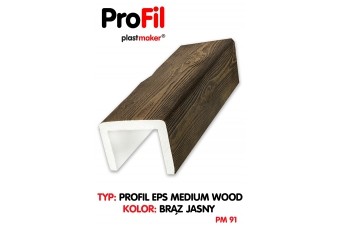 Profile EPS  PLASTERTYNK Medium Wood  "brąz jasny"