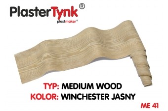 Elastyczna deska elewacyjna PLASTERTYNK Medium Wood  "winchester jasny" ME 41 20x250cm