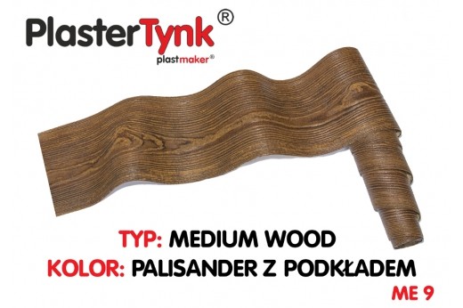 Elastyczna okładzina PLASTERTYNK Medium Wood  "palisander z podkładem" ME 9 20x250cm